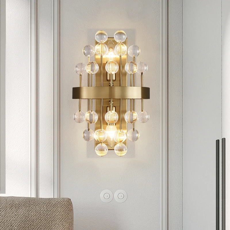 applique murale contemporaine en verre teinté design moderne intérieur - vue 5 sur 9
