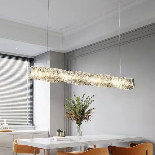 lustre cristal moderne avec télécommande dimmable pour restaurant - vue 5 sur 22