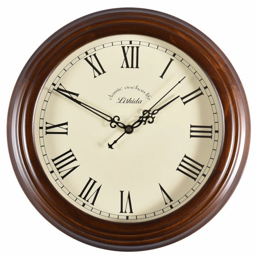 horloge murale silencieuse personnalisable en bois moderne rétro - vue 22 sur 25