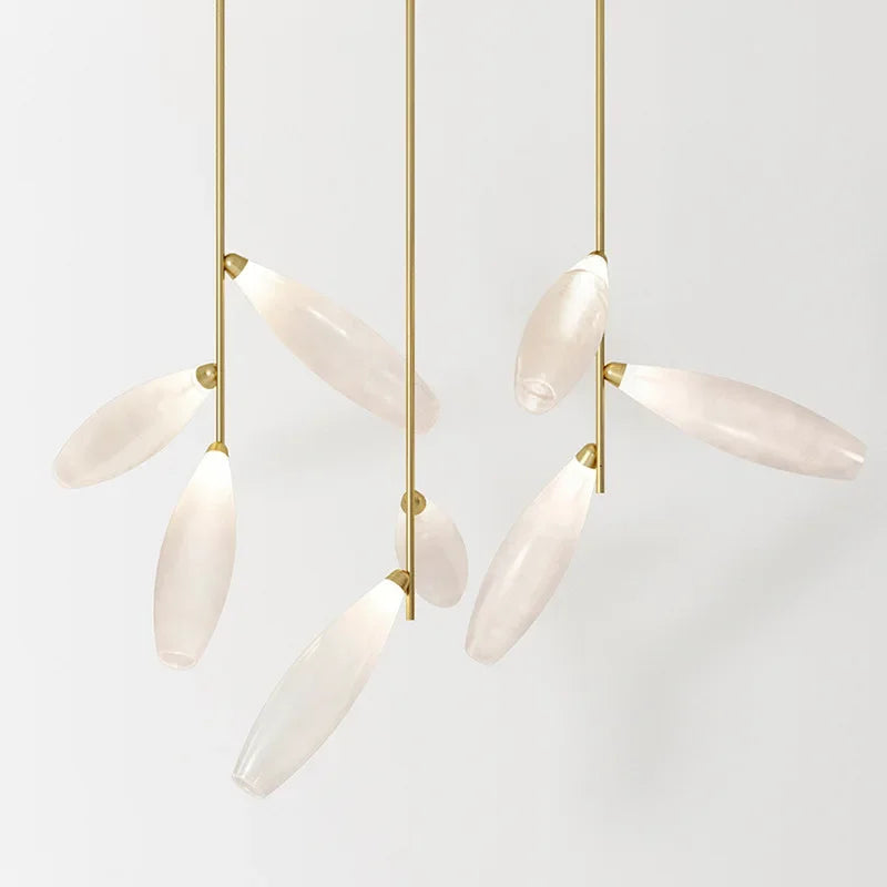 lustre moderne en verre design forme de raisin suspendu - vue 2 sur 12