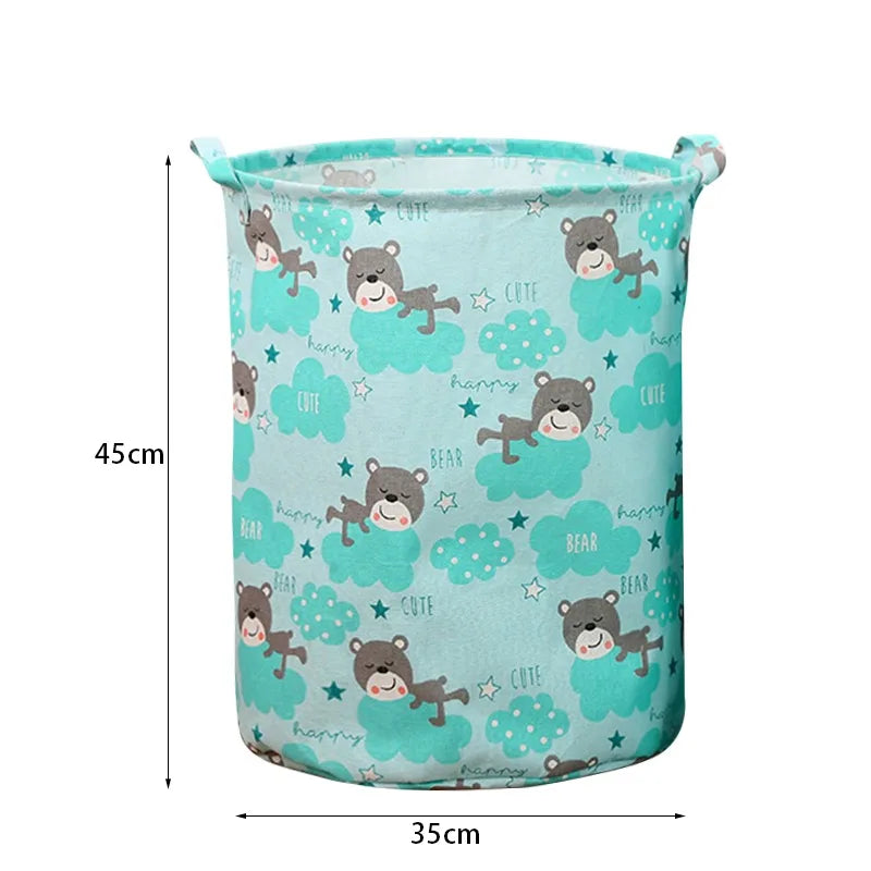 panier à linge pliable en lin étanche grande capacité de rangement - vue 12 sur 21