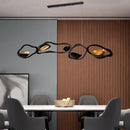 Lustre design noir et cuivré moderne