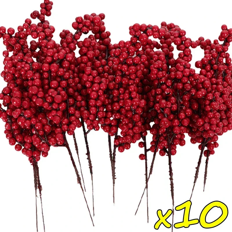 branche de baies artificielles pour décoration de Noël - vue 12 sur 12