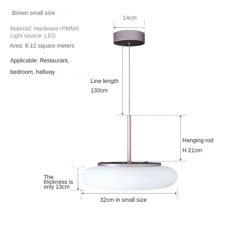 lustre circulaire à led moderne pour intérieur minimaliste - vue 12 sur 12