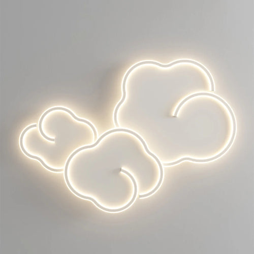 plafonnier scandinave nuage gradation avec télécommande en option - vue 7 sur 11