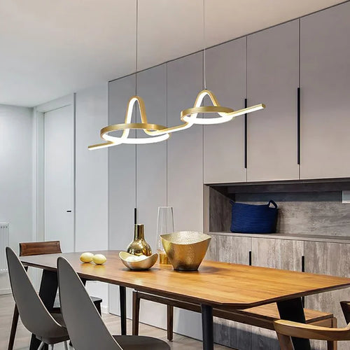 suspension led nordique pour restaurant et bureau - vue 2 sur 9