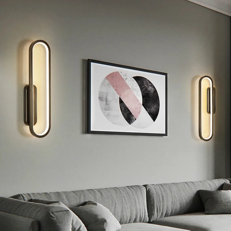 applique murale nordique moderne en cuivre pour intérieur lumineux - vue 4 sur 8