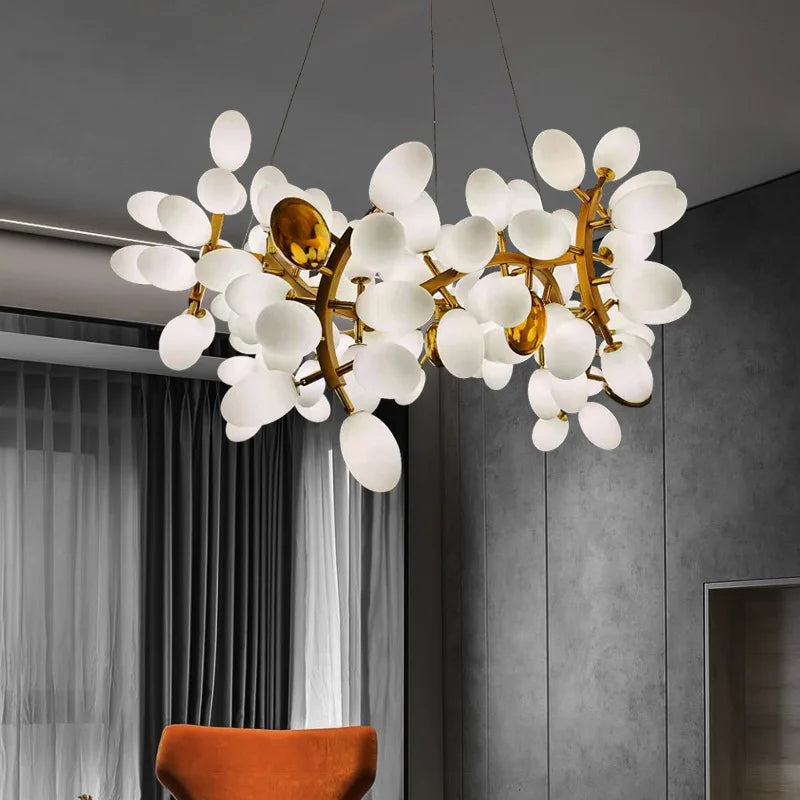 Modern Designer Dining Room Led Chandelier Living Room Grape Chandelier Bedroom Home Decor Hotel, Meeting Room Gloss Chandelier - vue 4 sur 15
