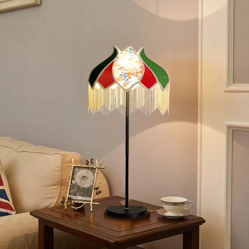 lampadaire led rétro en tissu pour une décoration élégante - vue 2 sur 9