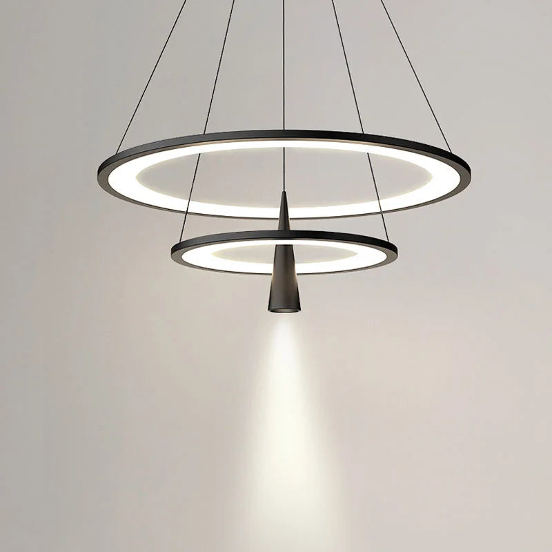 lustre moderne en cercle pour décoration intérieure élégante - vue 3 sur 10