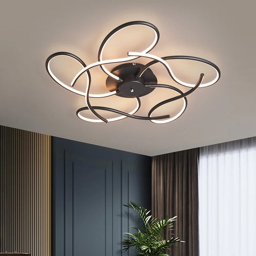 Gleam Modern LED Chandelier For Home Living Room Decoration, Bedroom Home Decoration, Ceiling Chandelier For Smart Home - vue 4 sur 10