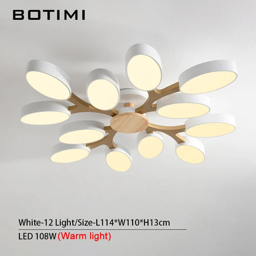 plafonnier LED gris en forme d'arbre - vue 26 sur 32