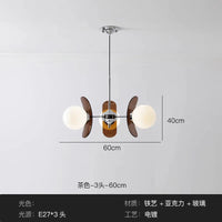 Suspension en forme de haricots acryliques