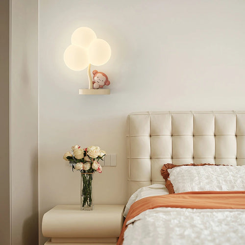 applique murale créatives en forme d'ours et singe pour bébé - vue 4 sur 10