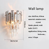 lustre moderne en cristal k9 pour éclairage intérieur
