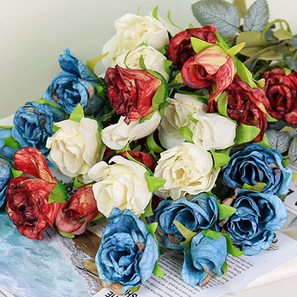 fleurs de rose artificielles pour mariage anniversaire et décoration festive - vue 4 sur 13