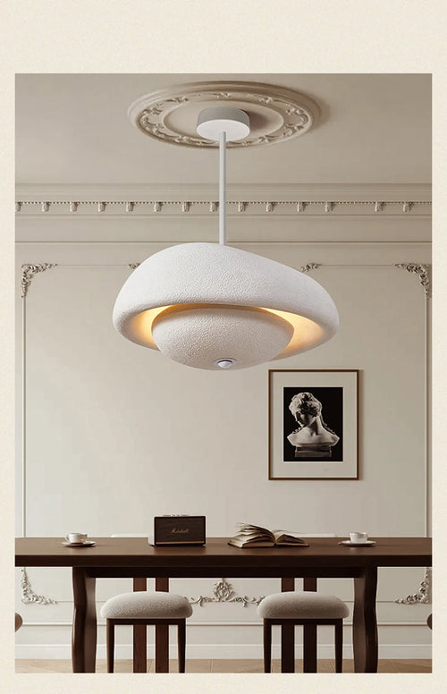 lustre moderne wabi-sabi design pour bar et table ronde - vue 6 sur 8