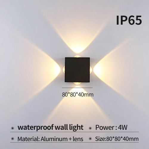 applique murale led moderne pour intérieur et extérieur - vue 13 sur 12