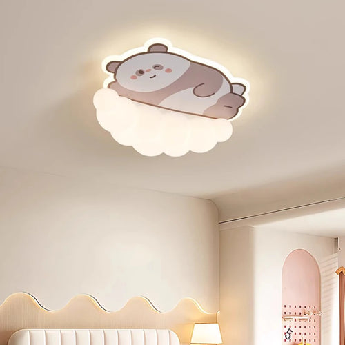 plafonnier mignon pour chambre d'enfant chiot chat panda moderne - vue 2 sur 9