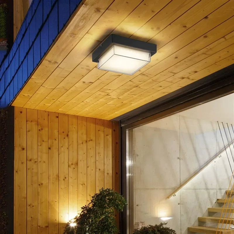 plafonnier étanche pour jardin cour balcon extérieur décoratif - vue 2 sur 7