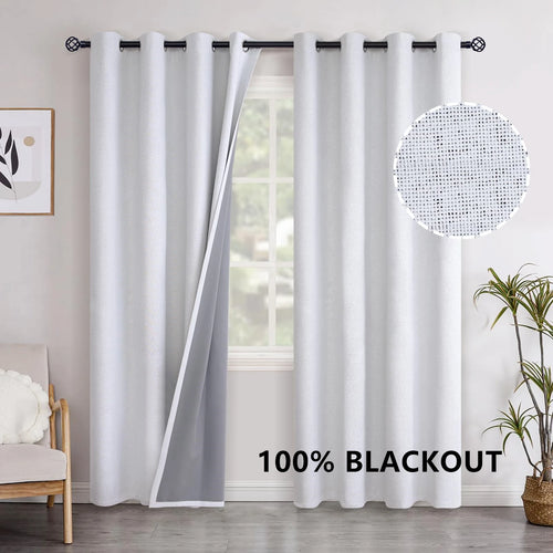 Rideau occultant sur mesure 100 pourcent pour salon - vue 2 sur 10