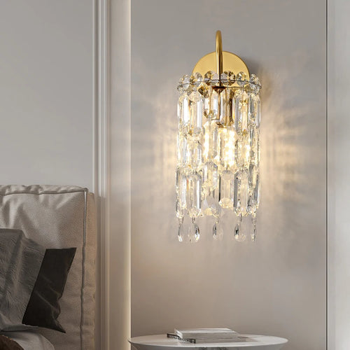 applique murale led en cristal pour intérieur élégant - vue 3 sur 7