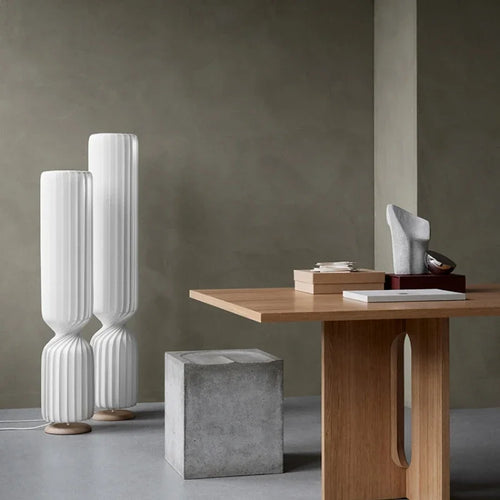Suspension en soie de forme cylindrique de concepteur danois pour salon Duplex Villa Loft escalier décor éclairage - vue 6 sur 12