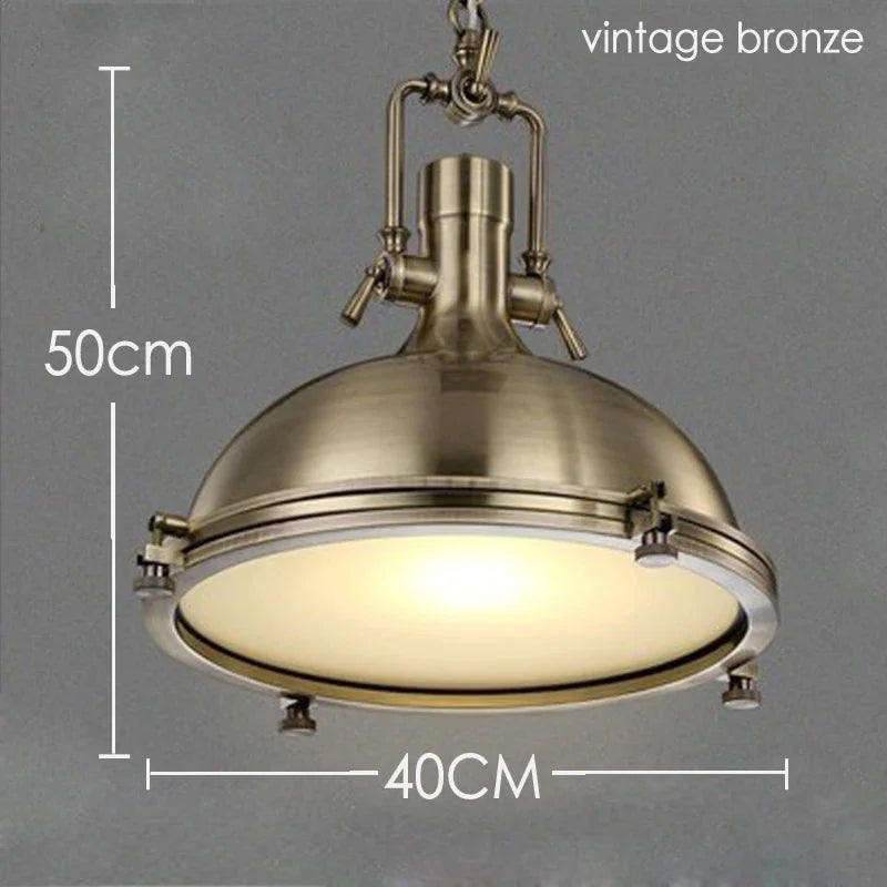 suspension rétro en métal pour décoration intérieure industrielle - vue 9 sur 10