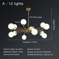 lustre nordique à led pour un éclairage moderne