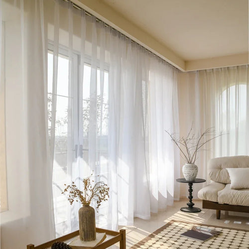 Voilage tulle léger moderne pour salon et chambre - vue 2 sur 6