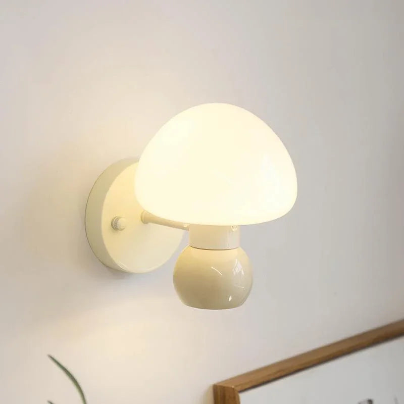 Applique murale crème champignon Double tête G9 - vue 4 sur 6