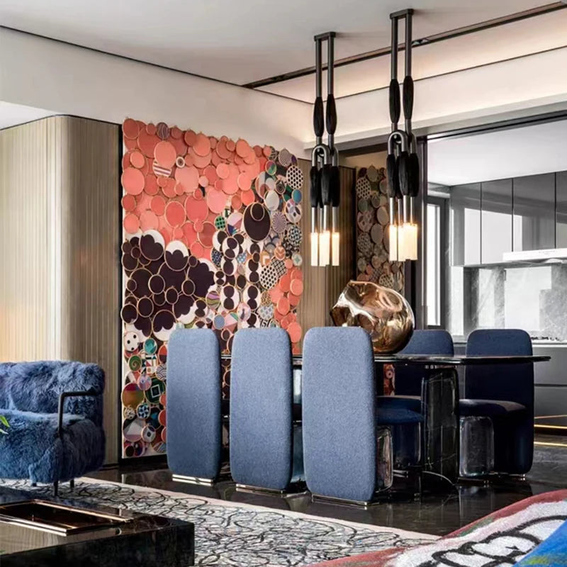 suspension en tissu design pour éclairage intérieur moderne - vue 4 sur 11