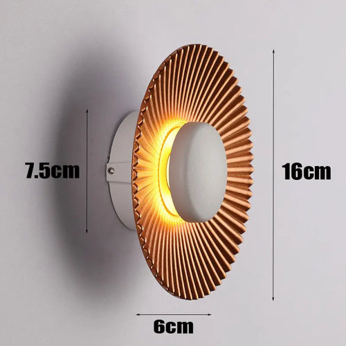 applique murale led moderne en forme de disque pour décoration intérieure - vue 10 sur 10