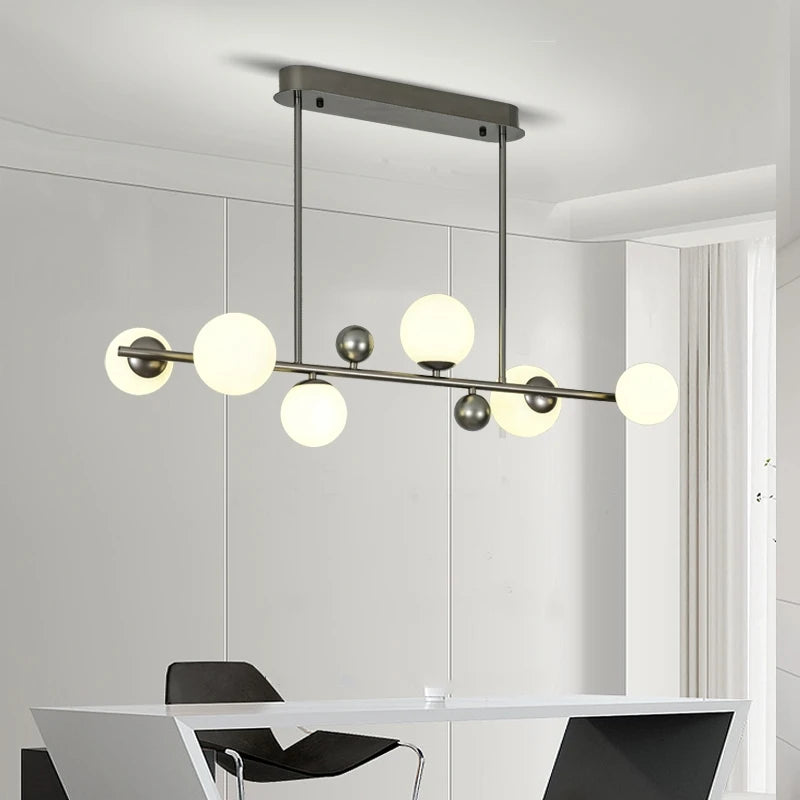 suspension nordique en métal et verre décoratif pour intérieur - vue 4 sur 13