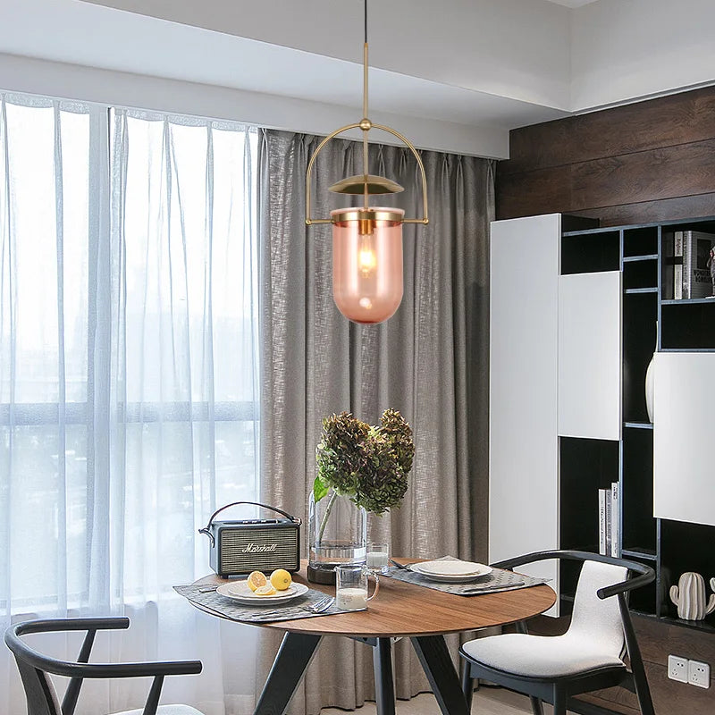 suspension en verre design minimaliste pour espace moderne - vue 3 sur 8