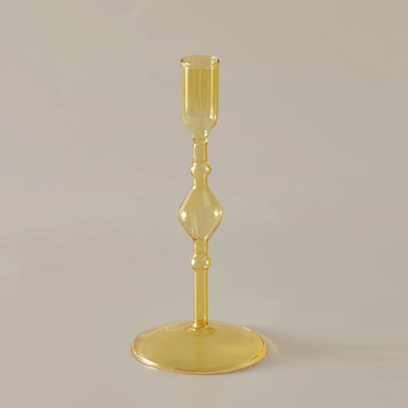 bougeoir en verre pour décoration intérieure créative et élégante - vue 8 sur 18