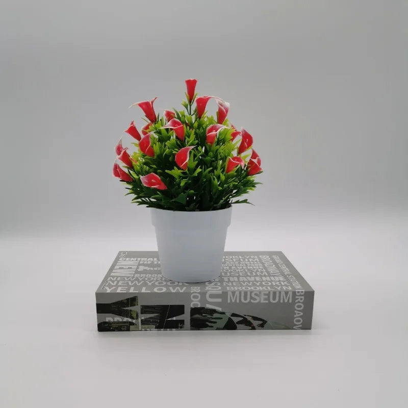 plante artificielle bonsaï fleur en pot décoration intérieure et extérieure - vue 9 sur 13