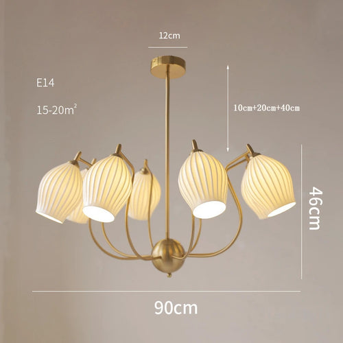 lustre bauhaus français en céramique pour intérieur élégant - vue 12 sur 12