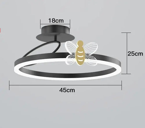 plafonnier led rond design pour éclairage intérieur moderne - vue 11 sur 14