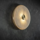 applique murale en marbre naturel espagnol éclairage luxe cuivre design créatif
