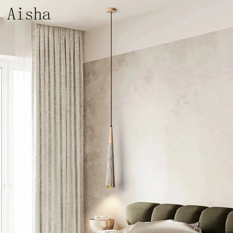 suspension led décorative en ciment pour éclairage moderne - vue 5 sur 7