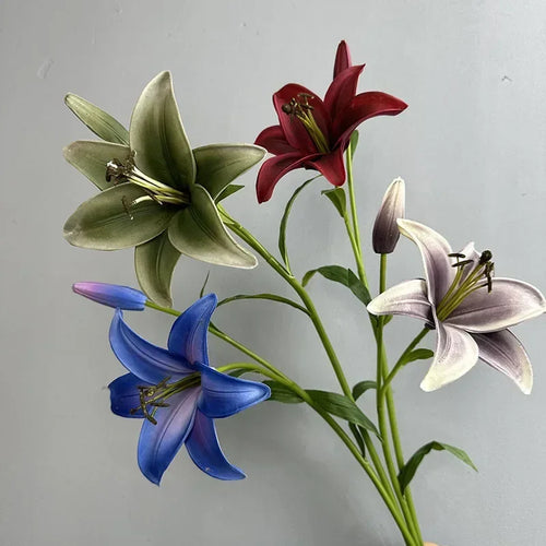 branche de lys artificielle décoration florale pour intérieur - vue 7 sur 11