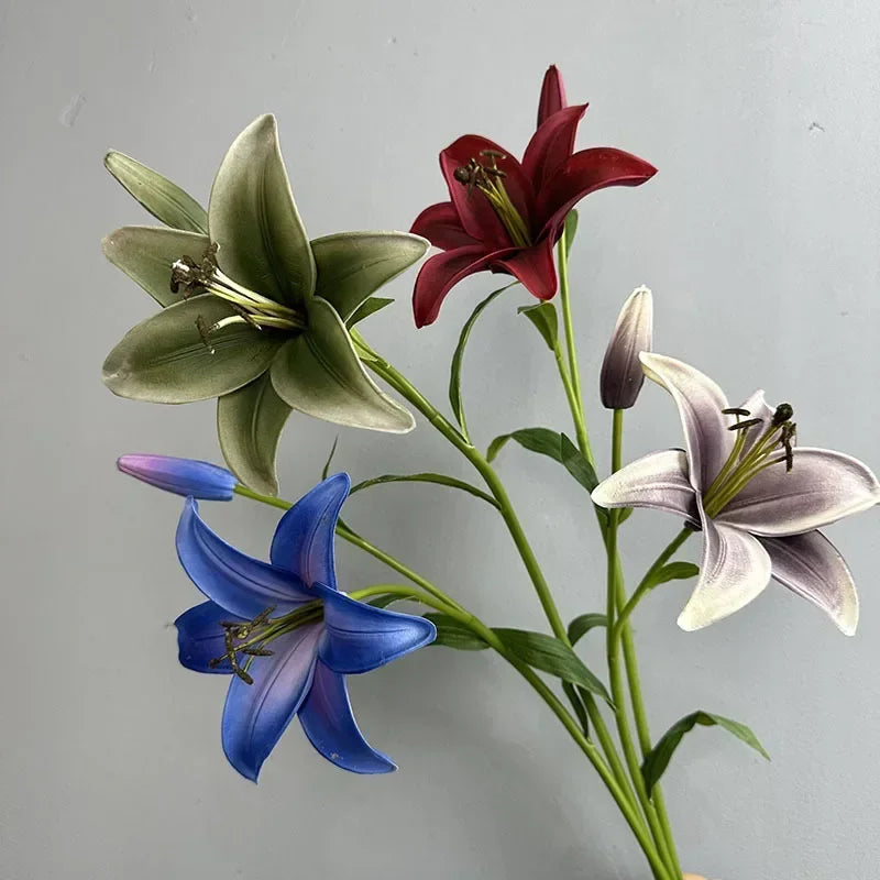 branche de lys artificielle décoration florale pour intérieur - vue 6 sur 11