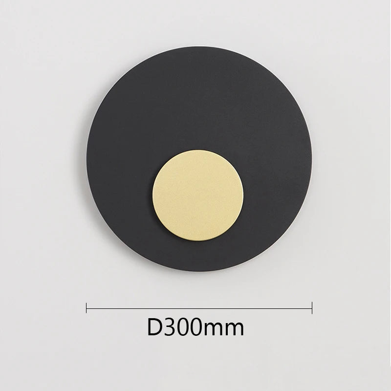 applique murale led lune dorée style nordique décoratif - vue 5 sur 8