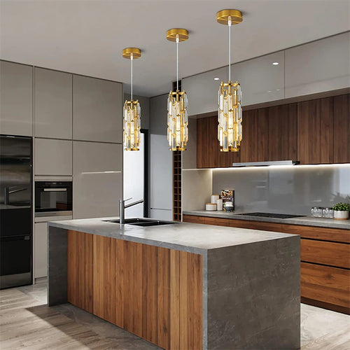 lustre en cristal moderne pour éclairage intérieur élégant - vue 9 sur 18