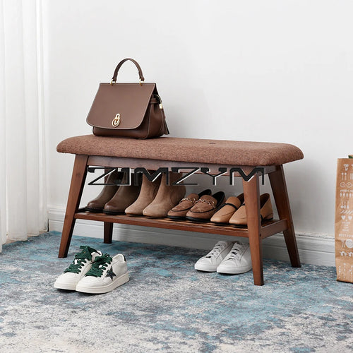 banc à chaussures européen multifonctionnel pour entrée - vue 2 sur 9