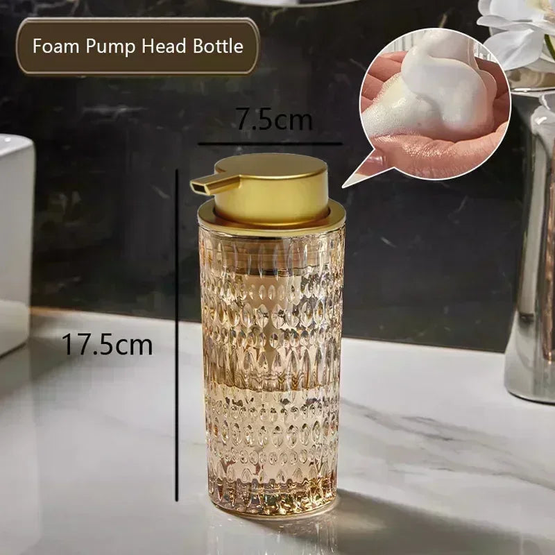 bouteille de savon en verre pour salle de bain élégante et pratique - vue 15 sur 24