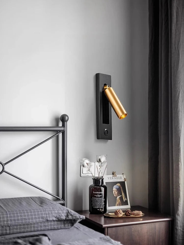 applique murale led rotative avec interrupteur pour lecture - vue 6 sur 21
