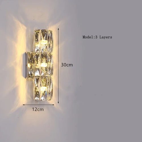 applique murale moderne en cristal pour décoration intérieure élégante - vue 14 sur 14