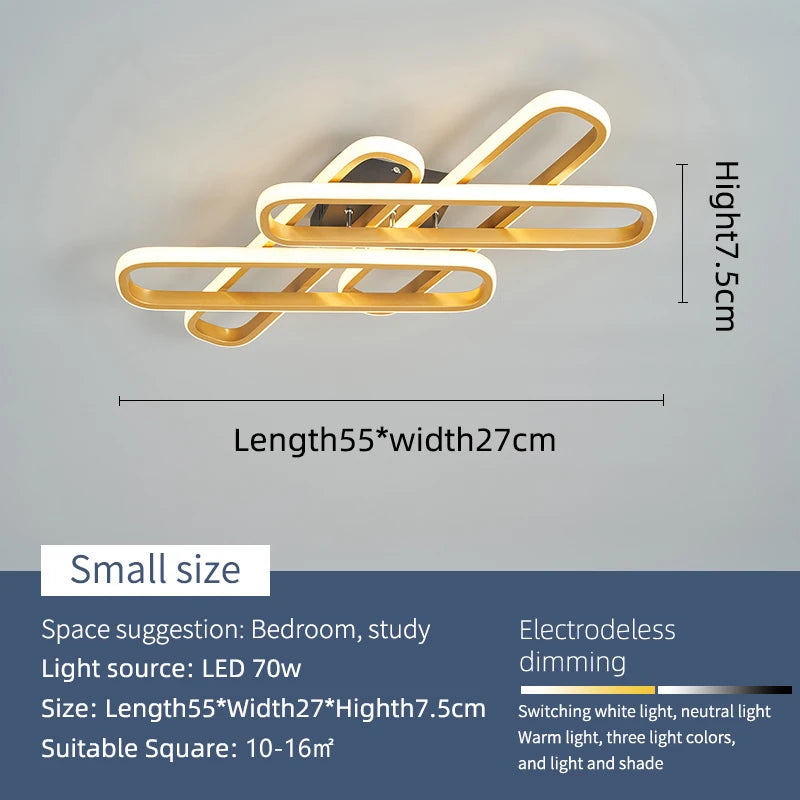 lustre moderne à LED design créatif pour intérieur - vue 9 sur 10